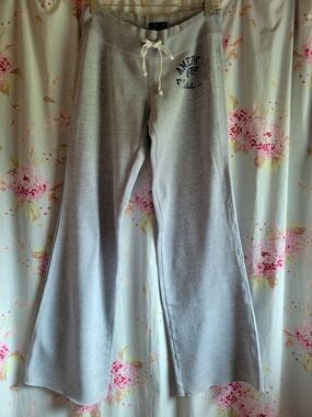 Awesome Vintage Y2K American Eagle Wide-Leg Flare Sweatpants Size Small EUC